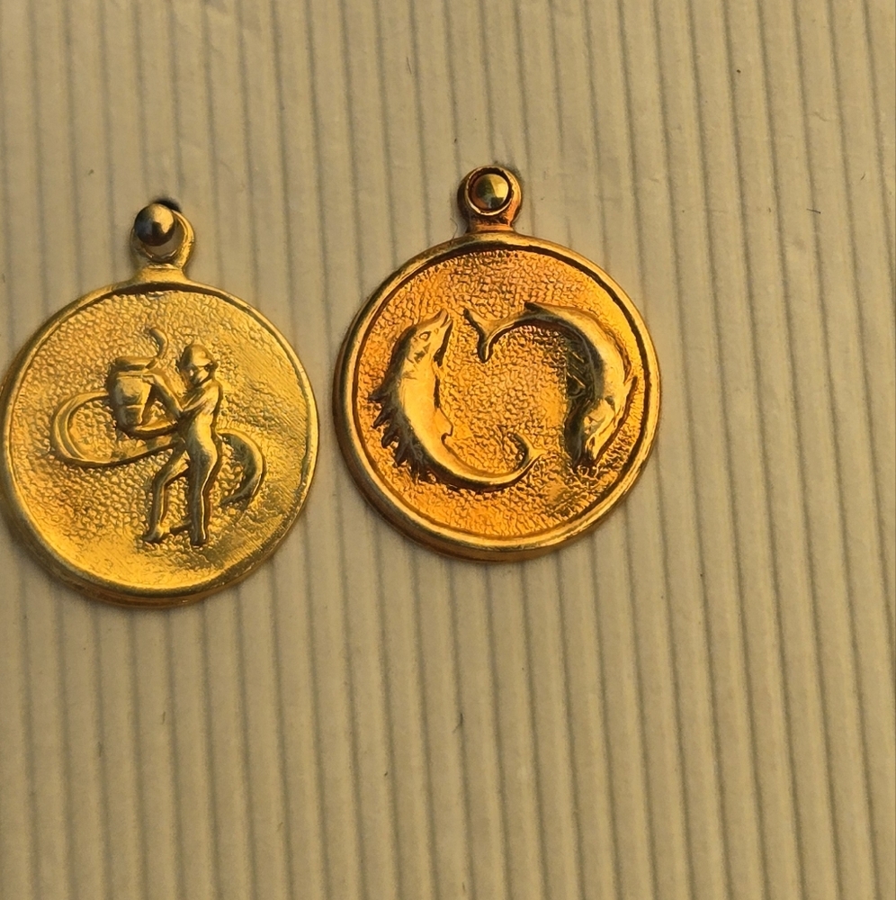 Gold Zodiac Pendant Necklace You Choose 1 - Picture 4 of 12